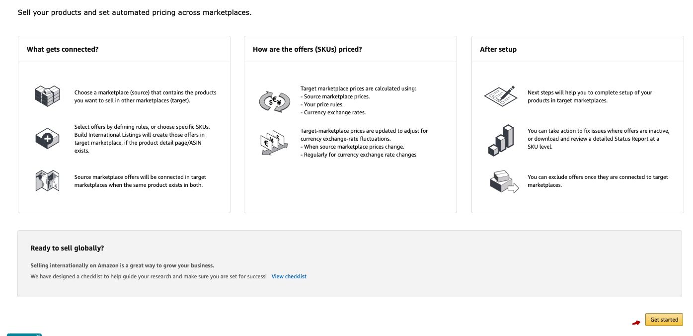 Registering with Amazon Global Selling. Step 4