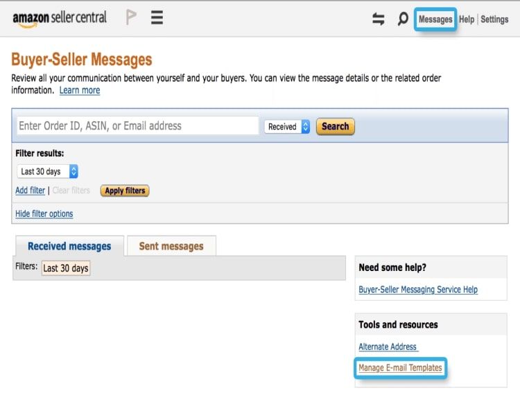 Buyer - Seller Messaging Seller Central Overview