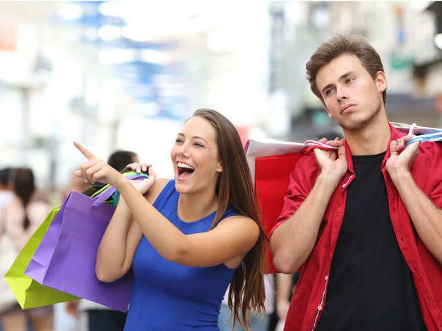 The study states, that men got bored of shopping within 26 minutes, while women did not show any signs of weariness after two hours