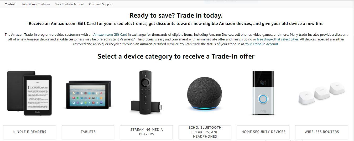 Amazon’s Trade-In program