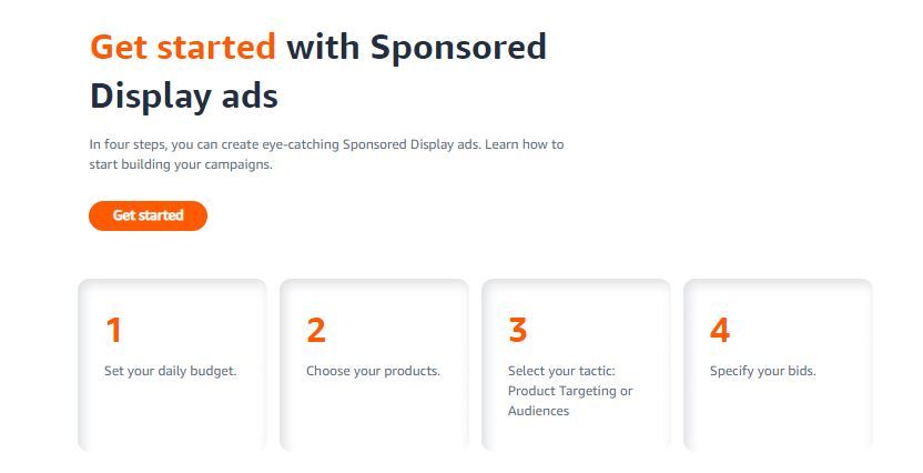4 steps to create Sponsored Display Ads on Amazon