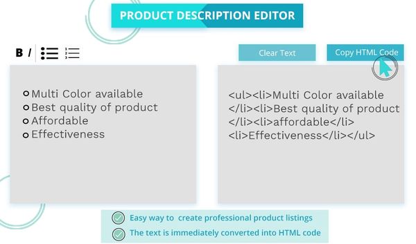 Amazon Product Description HTML - 2021 Guide | SageSeller